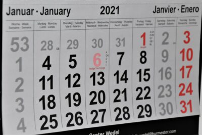 January 2021 calendar photo by Waldemar Brandt