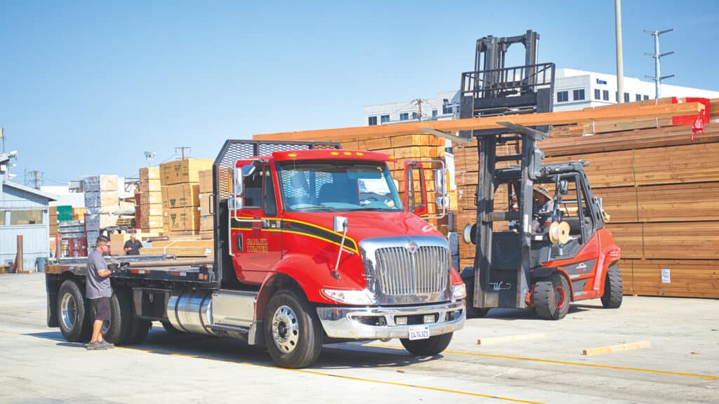 Ganahl’s fleet of trucks makes 200-300 deliveries daily to the company’s customers.