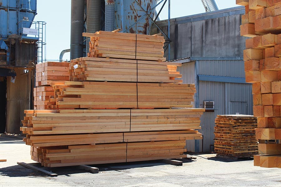 Prime Forest Products averages 18 million board feet annually of industrial through clear grade.