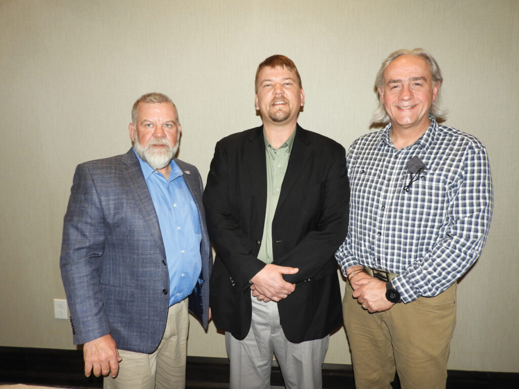 Brian Brookshire, Executive Director, American Walnut Manufacturers Association, Jefferson City, MO; Matt Yest, Kendrick Forest Products Inc., Edgewood, IA; and Grafton H. Cook, MO PAC Lumber Co., Fayette, MO