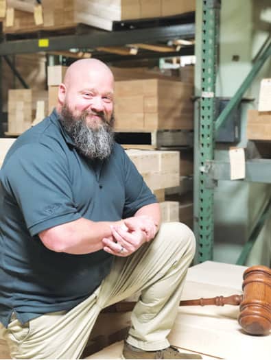 Todd Dennison is a craftsman and the owner of Crafted Elements in Dundee, OH. Annual lumber purchases for Crafted Elements total approximately 300,000 board feet of Hard and Soft Maple, Red and White Oak, Poplar and Cherry, as well as Alder, Walnut, Birch and Beech.
