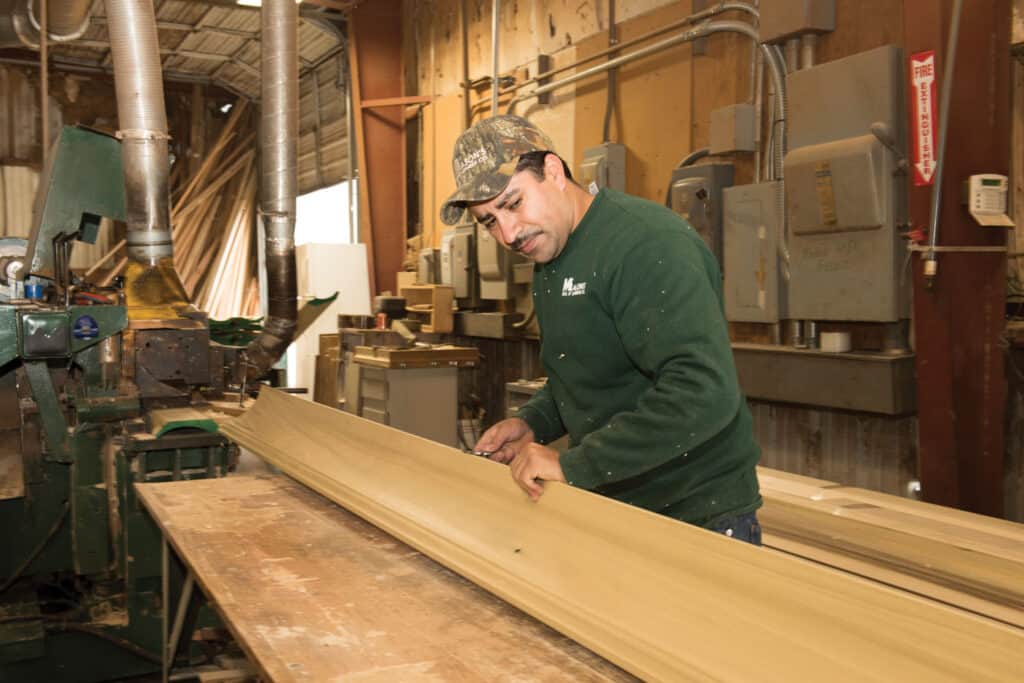 Pictured is Enrique Flores, mill manager at Mason’s Mill & Lumber.