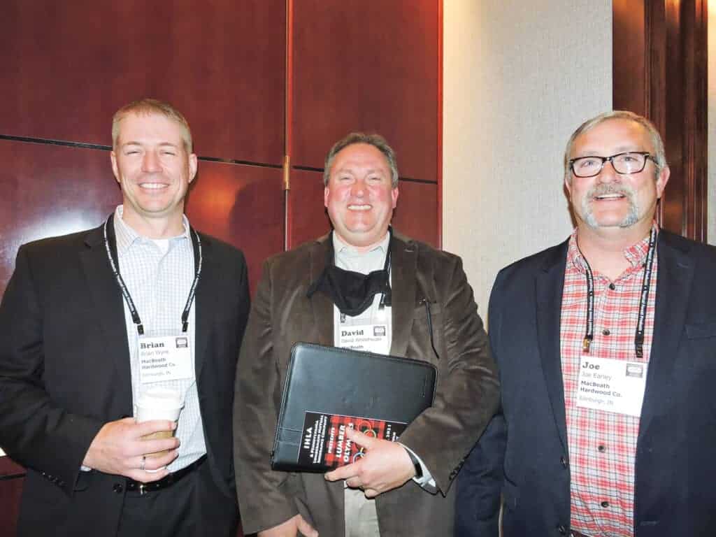 Brian Wynk, David Whitehouse and Joe Earley, MacBeath Hardwood Co., Edinburgh, IN