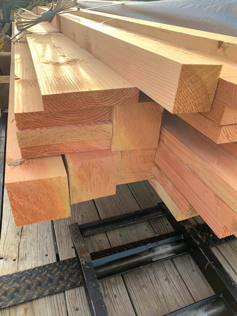 Pelican Bay’s specialty is buying and selling No. 1 or Select structural grade Douglas Fir timbers, which mainly go to timber frame. Douglas Fir is known for its engineering strength and value, with Pelican Bay cutting 54' lengths of straight timber.