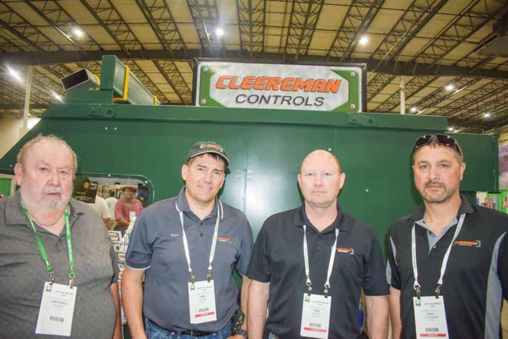 Lawrence Kessel, Kessel Lumber Products Inc., Keyser, WV; Dan Tooke, Cleereman Controls, Vancouver, WA; and Rob Kittle and Paul Cleereman, Cleereman Industries Inc., Newald, WI