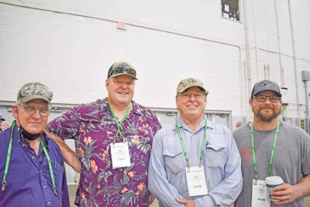 Tim Hammond, D.L. Martin Co., Hanover, PA; Dan Kwasniewski, Herb Kwasniewski and Sean Wing, JC Lumber Co., Elkins, WV