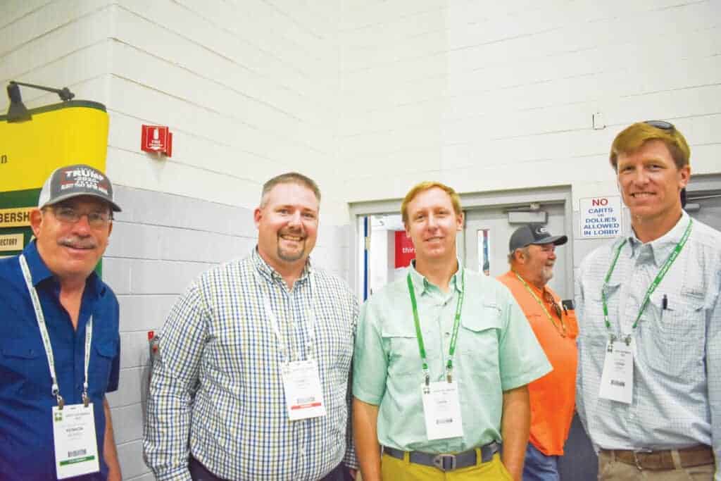 Kennon Morris, Northern Neck Lumber Co. Inc., Warsaw, VA; Corey Connors, Virginia Forestry Association, Richmond, VA; and Tripp Josey and Logan Josey, Josey Lumber Co. Inc., Scotland Neck, NC