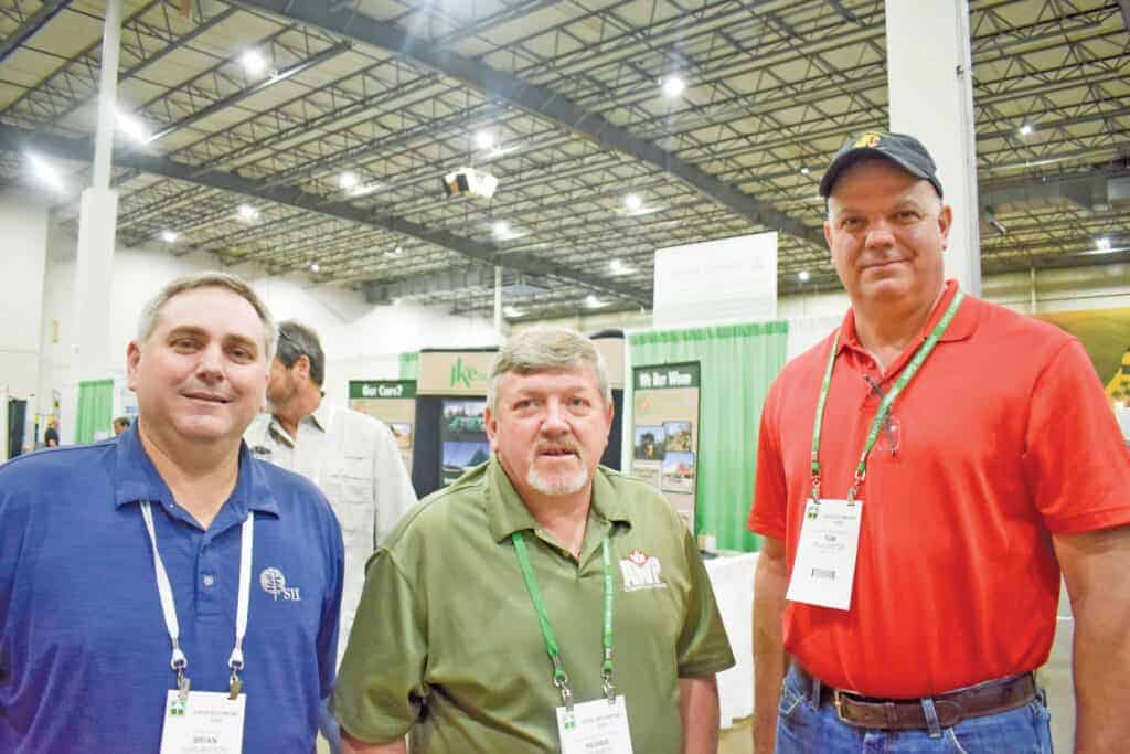 Brian Turlington, SII Dry Kilns, Lexington, NC; Herbie Daniels, Allegheny Wood Products Inc., Riverton, WV; and Tom Plaugher, Allegheny Wood Products Inc., Petersburg, WV