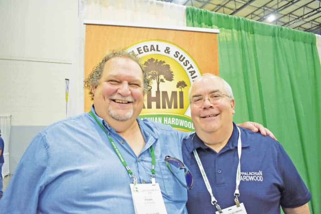 Penn Cooper, Spec Wood and Marketing Solutions Inc., Quebec City, QC; and Tom Inman, Appalachian Hardwood Manufacturers Inc., High Point, NC