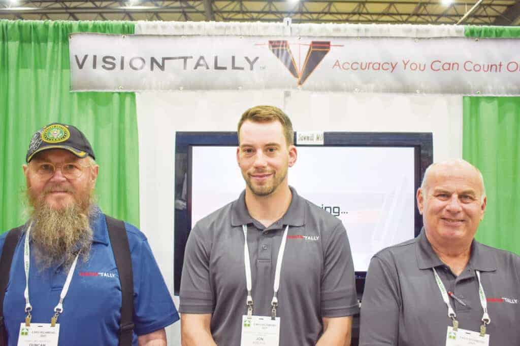 Duncan Ferguson, Sawmill MD, Crestview, FL; Jon Krepol, Industrial Vision Systems Inc., Broomall, PA; and Mike Ballard, Sawmill MD