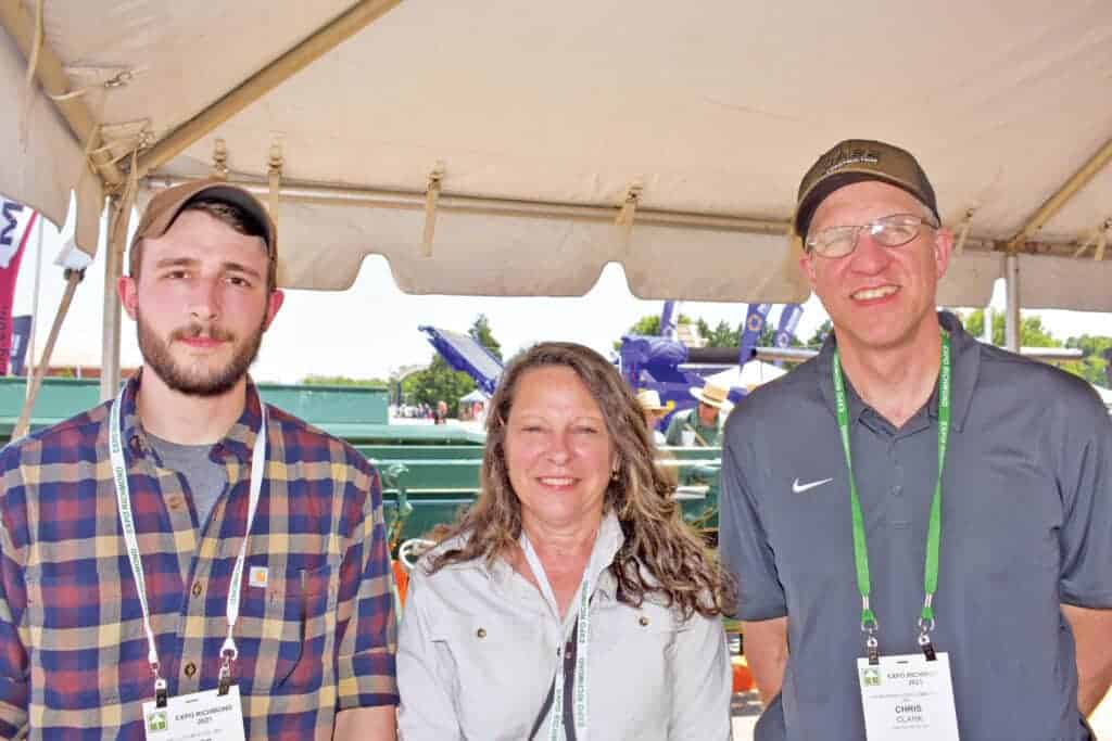 Hayes Mellott and Stacy Mellott, Mellott Manufacturing Co. Inc., Mercersburg, PA; and Chris Clark, A.D. Bowman & Son Lumber Co. Inc., Castle Creek, NY