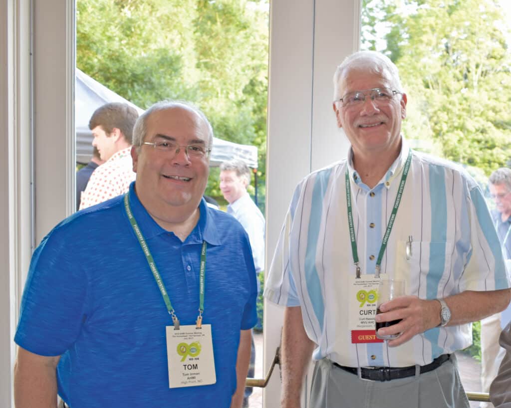 Tom Inman, president, Appalachian Hardwood Manufacturers Inc. and Curt Hassler, Appalachian Hardwood Center and author of the 2020 Guidelines.