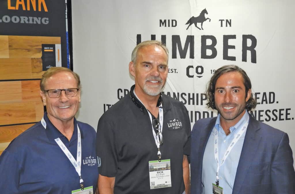 Larry Cox, Rick Bright and Jesse Joyce, Middle Tennessee Lumber Co., Burns, TN