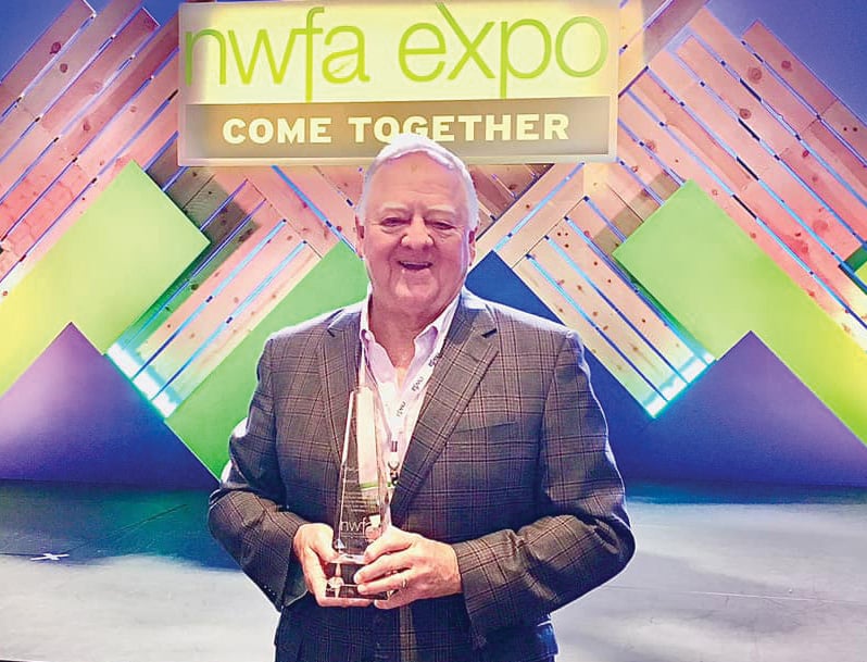 Tommy Maxwell, Maxwell Hardwood Flooring, Monticello, AR, was inducted into the NWFA Hall of Fame during the NWFA Convention and Expo.