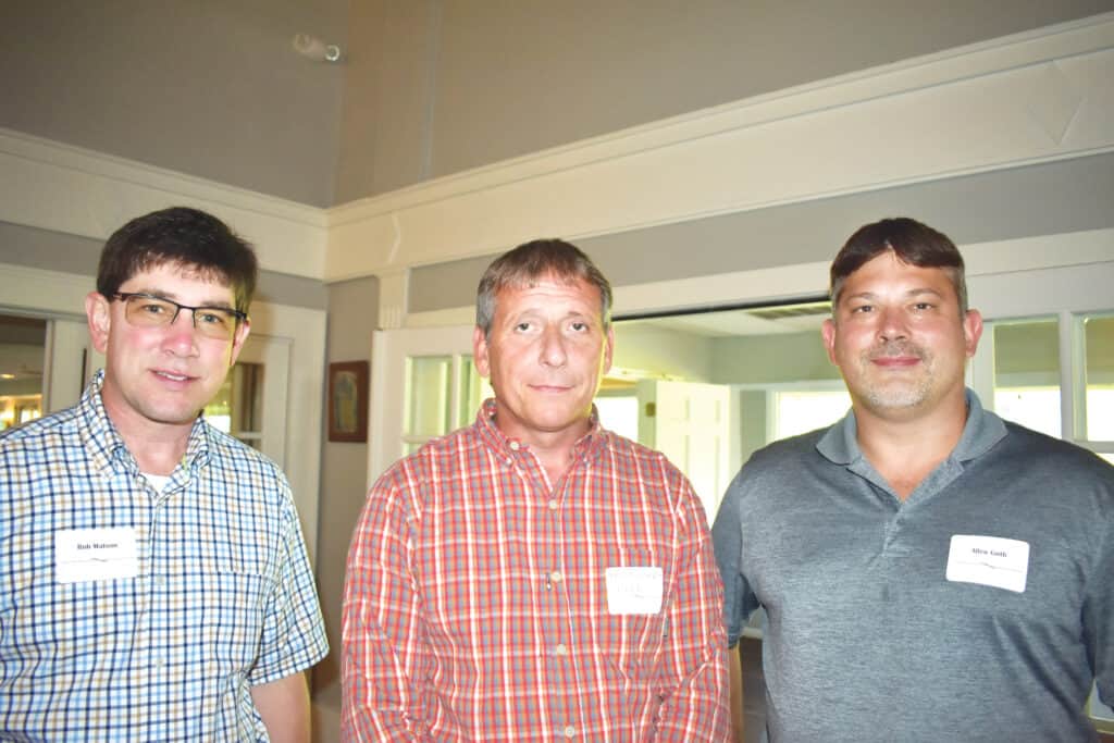 Rob Matson, Matson Lumber Co., Brookville, PA; Paul Kephart, Northwest Hardwoods Inc., Beachwood, OH; and Allen Guth, Guth Forest Products Inc., Tionesta, PA
