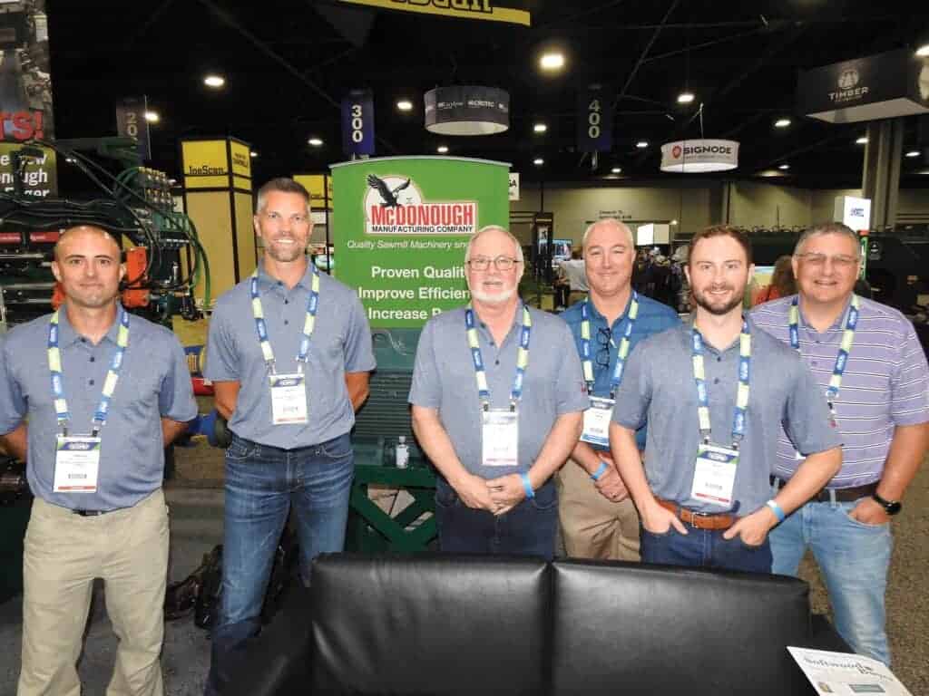 Travis Shepherd, Matt Tietz, Mike McAvoy, McDonough Manufacturing Company, Eau Claire, WI; Rich Mills, Hood Industries Inc., Hattiesburg, MS; Matt Frazier, McDonough Manufacturing Company, Eau Claire, WI; and Scott Hamilton, Hood Industries Inc.