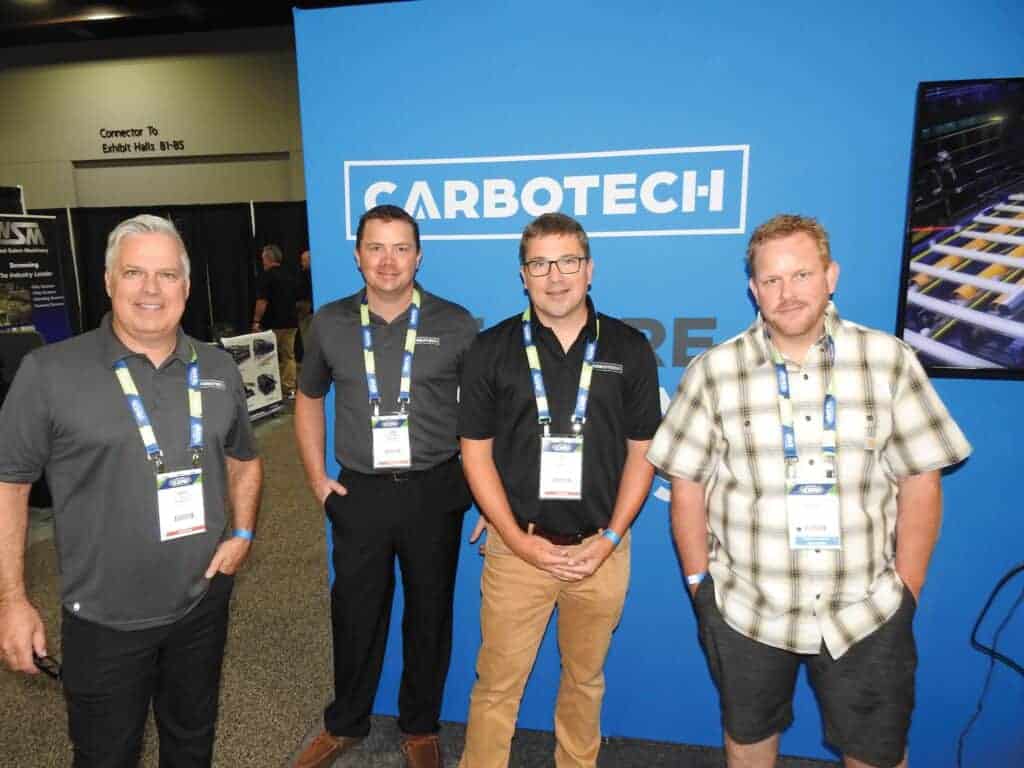 Eric Michaud, Carbotech International Inc., Sarasota, FL; Jon Comber, Carbotech International Inc., Dover-Foxcroft, ME; Eric Faucher, Carbotech International Inc., Plessisville, QC; and Korey Harris, Sierra Pacific Industries, Shelton, WA