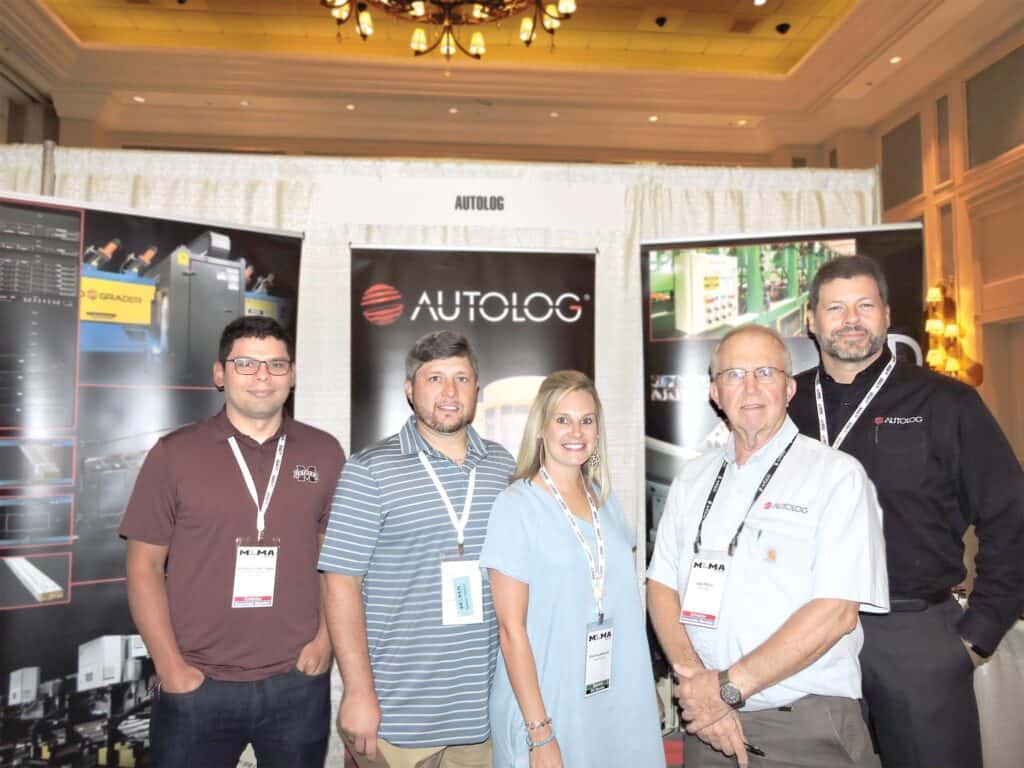 Dr. Dercilio “Joe” Lopes, MSU Dept. of Sustainable Bioproducts, Starkville, MS; Josh and Shannon Wilbanks, Hankins Inc., Ripley, MS; Gale Miller, Autolog Sawmill Automation, Tuscaloosa, AL; and Bruce Kicklighter, Autolog Sawmill Automation, Evans, GA