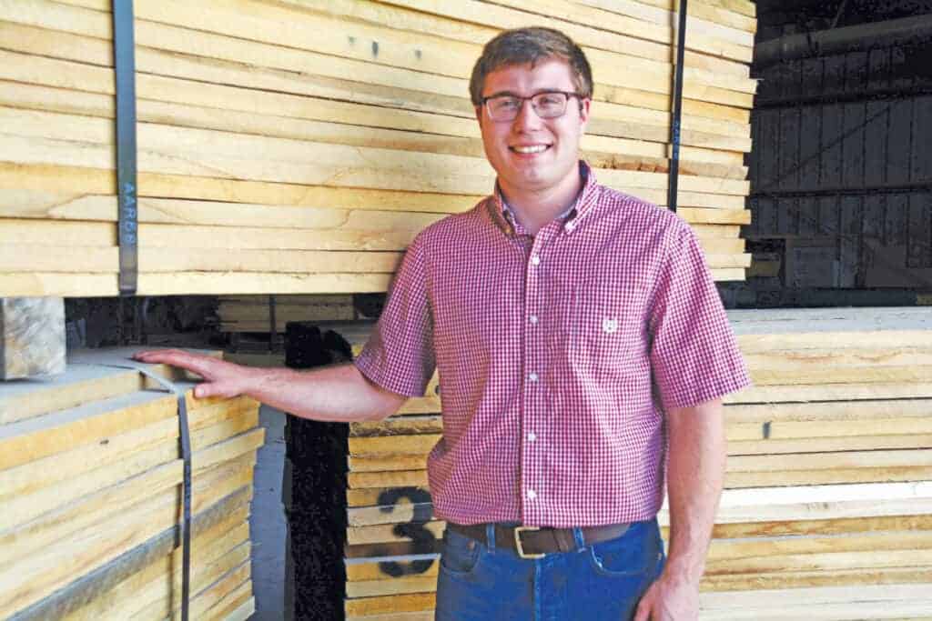 Seth Moore, R&M’s procurement manager and lumber inspector.