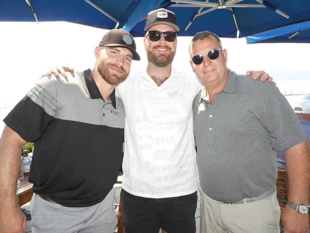 Wesley Bennett, UFP Industries, Windsor, CO; Ken Timmins, American International Forest Products, Portland, OR; and Peter Howe, Tristar Transload PNW Inc., Vancouver, WA