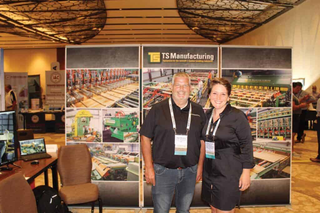 Peter McCarty, TS Manufacturing Co., Dover-Foxcroft, ME; and Lindsey DiGangi, PLMI, Philadelphia, PA