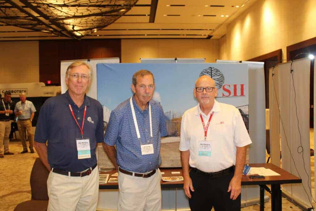 Dan Mathews, SII Dry Kilns, Lexington, NC; John Talley, Arbor Tech Forest Products Inc., Blackstone, VA: and Ken Matthews, SII Dry Kilns