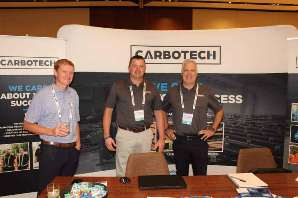 Joshua Adams, Southeastern Agency Group Inc., Greensboro, NC; Jon Comber, Carbotech International Inc., Plessisville, QC; and Eric Michaud, Carbotech International Inc., Sarasota, FL.