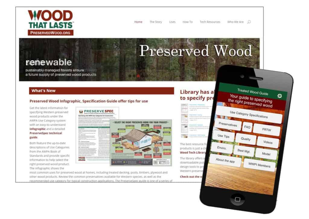 As wood sales soared, more people went online to find important information on treated wood in the PreservedWood.org website and the Treated Wood Guide smartphone app.