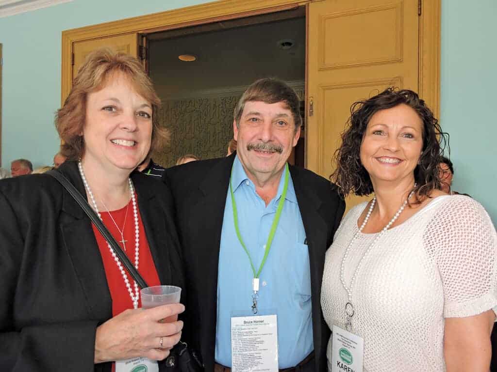 Wilma and Bruce Horner, Abenaki Timber Corp., Kingston, NH; and Karen Pryor, Oaks Unlimited Inc., Waynesville, NC