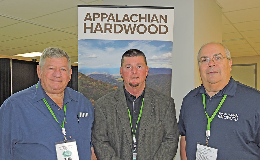 Tom Sheets, Blue Ridge Lumber Co. LLC, Fishersville, VA; Jay Reese, Penn-Sylvan International Inc., Spartansburg, PA; and Tom Inman, AHMI, High Point, NC