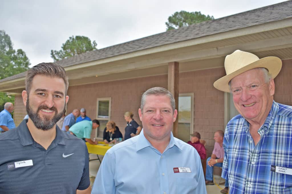 Tyler Walley, Rutland Lumber Co., Collins, MS; Kelly Rose, IBERIABANK, Little Rock, AR; and Robert Head, Private Investor, Little Rock, AR