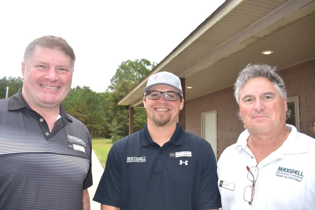 Steve Ellis, Darrell Orrell and Keith Waldrop, Maxwell Hardwood Flooring Inc., Monticello, AR