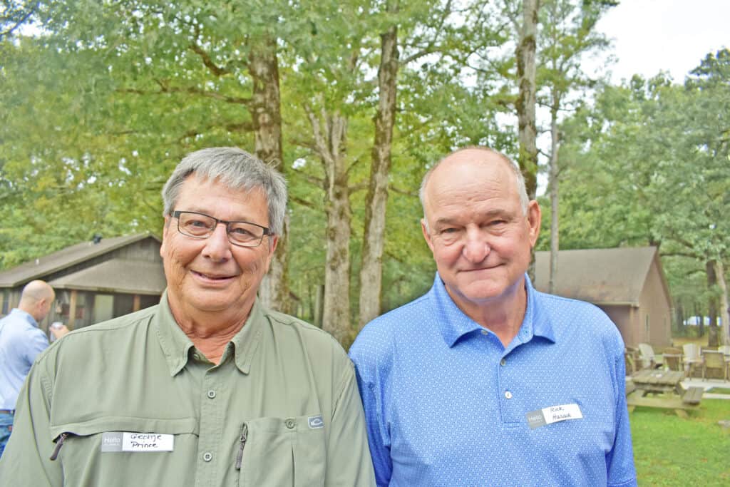 George Prince, Jones Lumber Co. Inc., Natchez, MS; and Rick Hanna, Hanna Manufacturing Co., Winnfield, LA