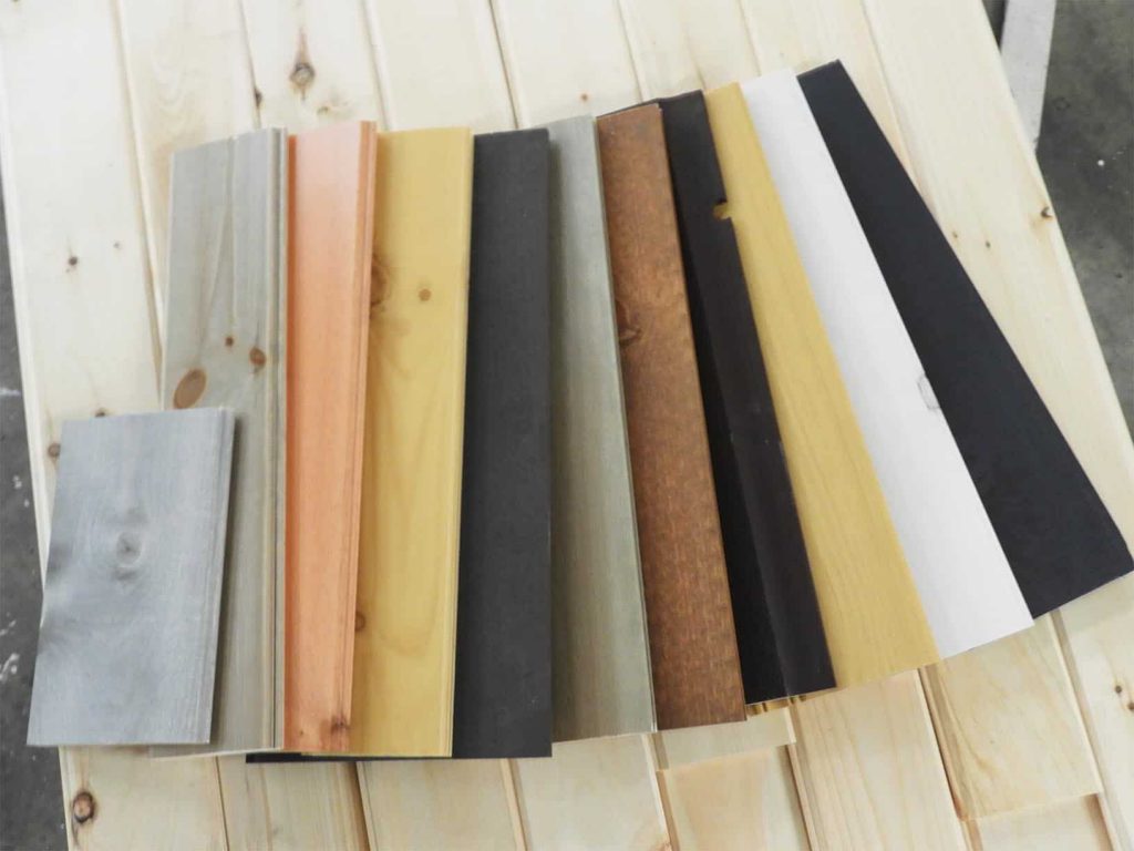 These coated samples represent an important product for Robbins Lumber.