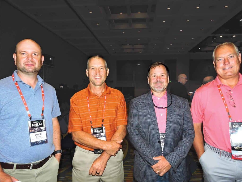 David Bailey, Mark Pierce, New River Hardwoods Inc., Mountain City, TN; and Anthony Hammond and David Anderson, Roy Anderson Lumber Co., Tompkinsville, KY