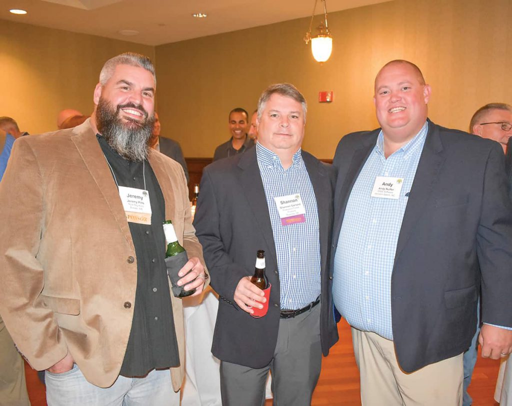 Jeremy Pitts, Nyle Systems LLC, Hickory, NC; Shannon Garland, Peakwood Forest Products, Roanoke, VA; and Andy Nuffer, DMSi Software/TallyExpress/eLIMBS LLC, Winston-Salem, NC