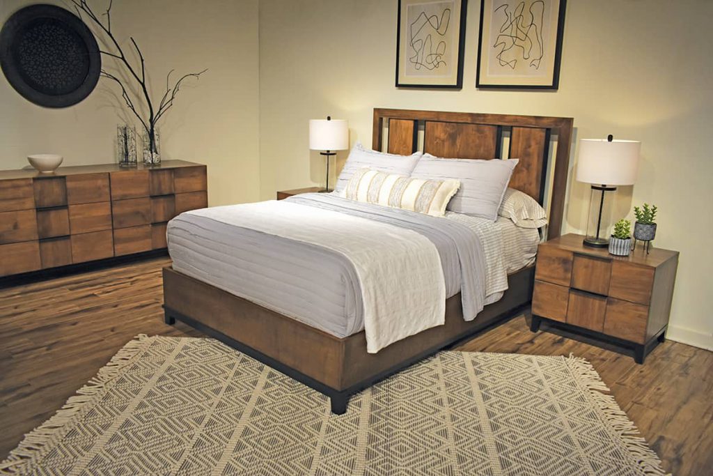 This bedroom group from Westwood in Millersburg, OH was built from solid Hard Maple.