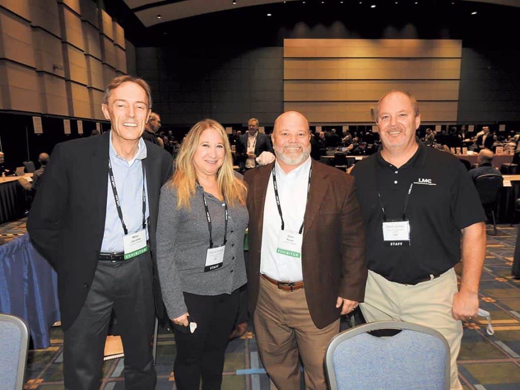 Mike Jacobs, Idaho Timber LLC, Meridian, ID; Tammy Dando, Western Commodity Lumber Trader for LMC, Wayne, PA; Glen Ross, Idaho Timber of Florida LLC, Lake City, FL; and Steve Weiser, Western Commodity Lumber Trader for LMC, Wayne, PA