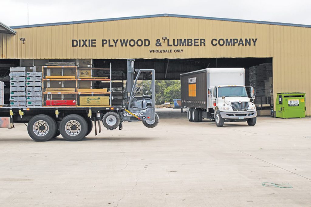 By being a leader in the industry in quality, innovation and service, DIXIEPLY, which buys approximately 5 million board feet of lumber, is now among the largest independent distributors of building materials in the nation. Pictured is the Orlando, FL, location.
