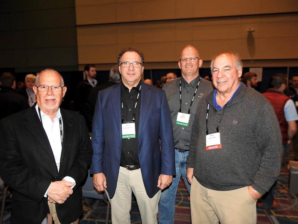 Greg Haupt, John Georgelis and Joe Shiner, Weaber Inc., Lebanon, PA; and Mike Feinman, Tart Lumber Company Inc., Sterling, VA