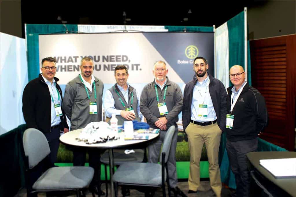 Chris Staub, Boise Cascade Company, Boise, ID; Brett Churco and Jeff Bryce, Boise Cascade Company, Westfield, MA; Jay Kilban, Boise Cascade Company, Greenland, NH; and Steve Wojcik and John MacLeod, Boise Cascade Company, Westfield, MA 