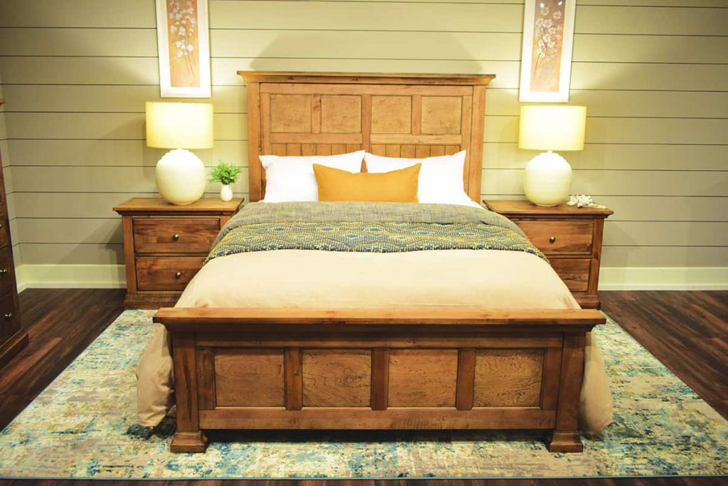 Character-marked Hard Maple is the focus of this Artisan & Post design from Vaughan-Bassett Furniture.