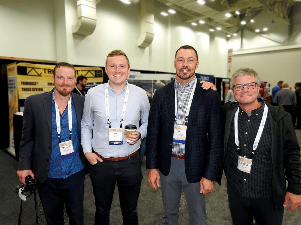 Zach Miller, The Softwood Forest Products Buyer, Memphis, TN; Ian Kelly, Prime Forest Products LLC, Portland, OR; Hal Mitchell, AHC Hardwood Group, Mableton, GA; and Russell Kelly, UFP Industries Inc., Auburn, AL 