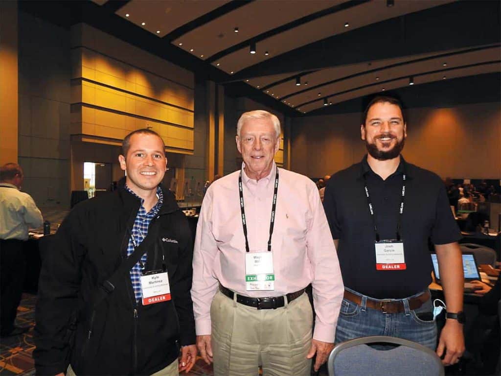 Kyle Martinez, Interstate Building Materials, Many, LA; Wayne Miller, RoyOMartin Lumber Co. LLC, Alexandria, LA; and Josh Garcie, Interstate Building Materials