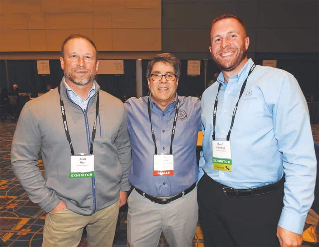 Josh Nau, Boise Cascade Company, Landenberg, PA; Rob Frogale, Annandale Millwork/Allied Systems, Winchester, VA; and Geoff Ferreira, Boise Cascade Building Materials Distribution, Billerica, MA 