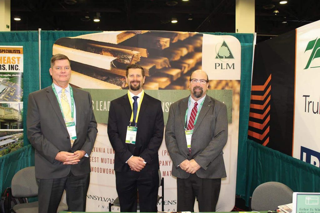 Jeff Evans, Pennsylvania Lumbermens Mutual Insurance (PLMI), Scranton, PA; Michael Conlin, PLMI, Hampton, NH; and Bob Lemieux, PLMI, Albany, NY