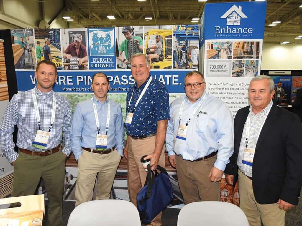 Bryan Darrah and Alex Darrah, Durgin and Crowell Lumber Co. Inc., New London, NH; Rob Reed, Hood Industries Inc., Milton, VT; Chris Mello, Hood Industries Inc., Durham, CT; and Allen Smith, Hood Industries Inc., Mount Washington, KY 