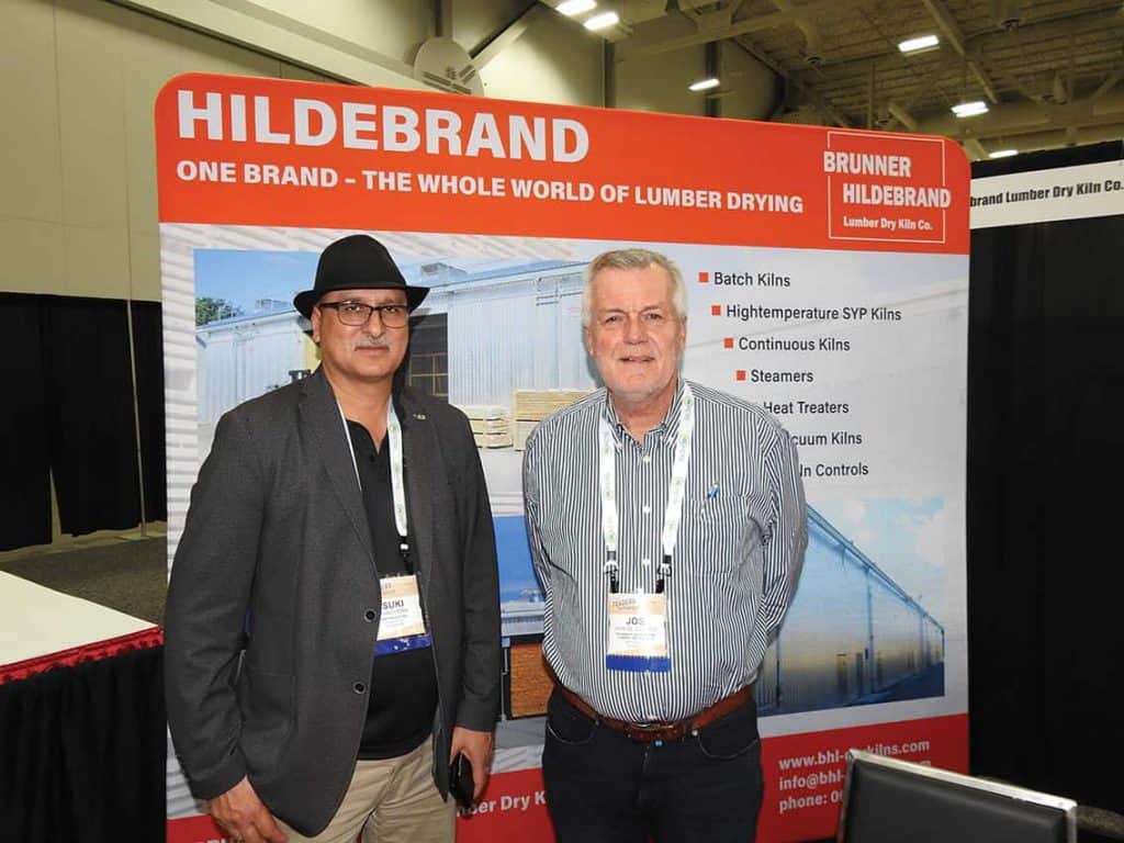 Suki Sanghera, San Group Inc., Langley, BC; and Jos Aan De Stegge, Brunner Hildebrand Lumber Dry Kiln Co., Nashville, TN