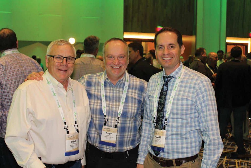 Mike McInnes, NewLife Forest Products LLC, Mesa, AZ; Dave Farley, BC Wood Specialties Group, Vancouver, BC; and Adam Cooley, NewLife Forest Products LLC