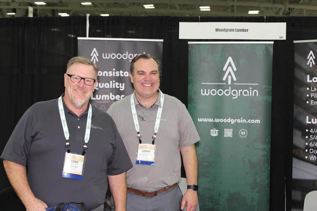 Tony Hester, Bright Wood Corporation, Madras, OR; and Jonny Wilford, Woodgrain Millwork Inc., Meridian, ID